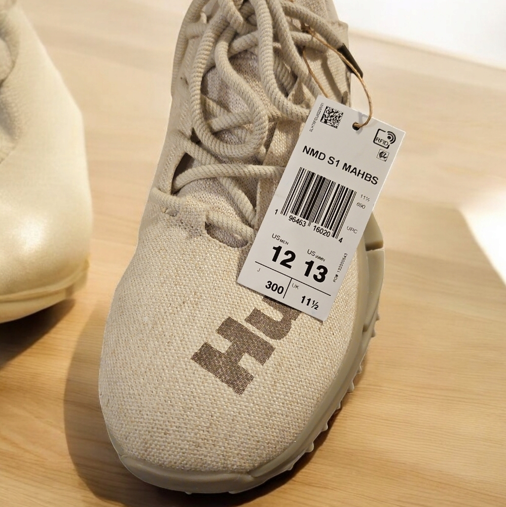 Adidas NMD S1 MAHBS Pharrell Humanrace Beige/Brown/Tan Sneakers - Picture 9 of 9